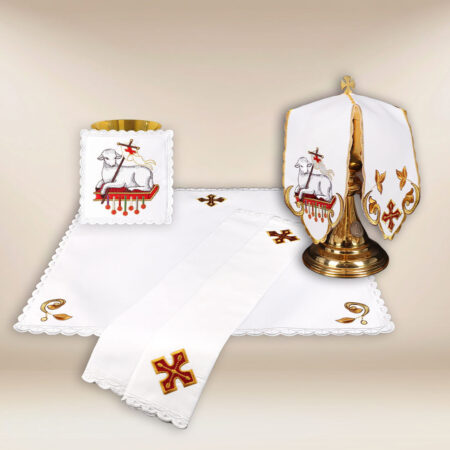 Ensemble de linge de calice Agneau de Dieu