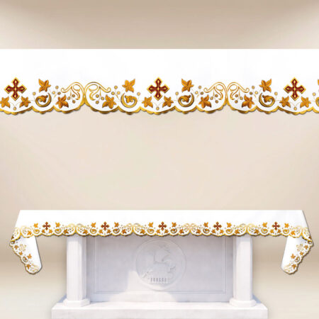 Nappe d’autel brodée