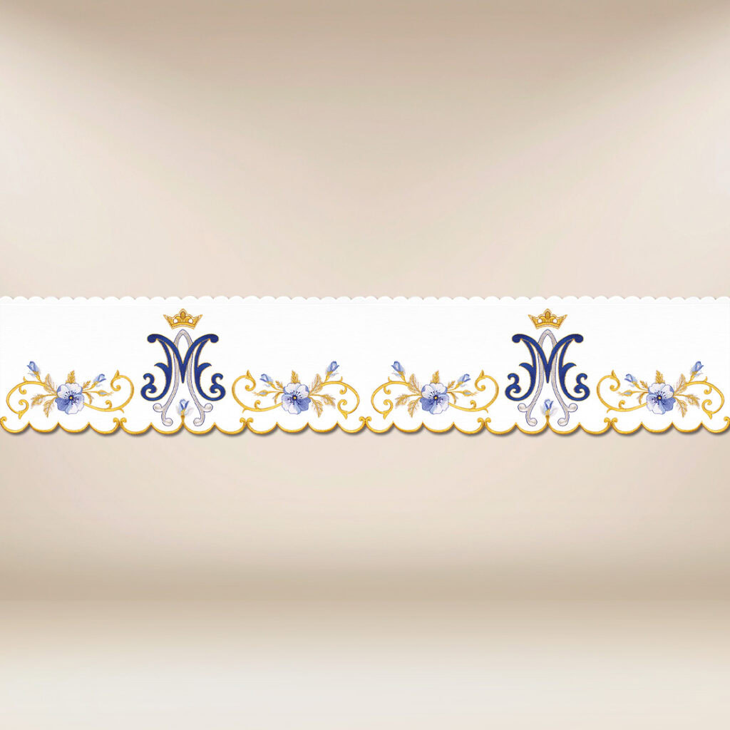 Dentelle brodée mariale
