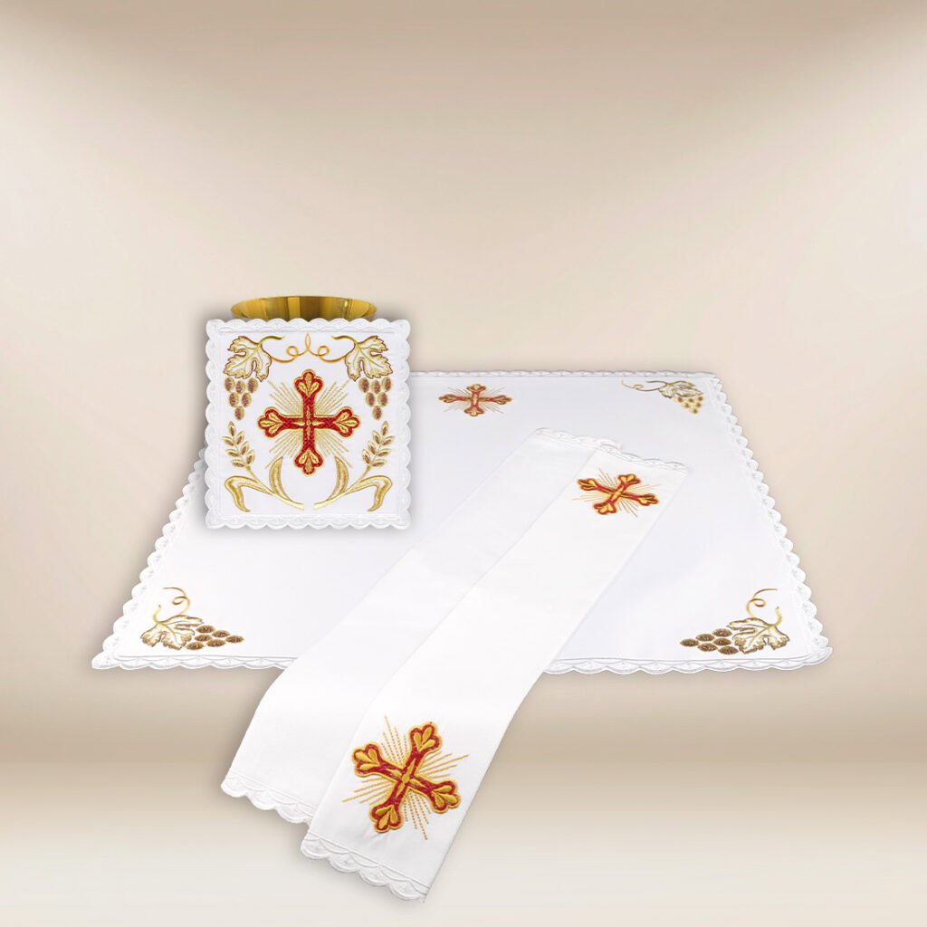 Linge de calice Alfa et Omega