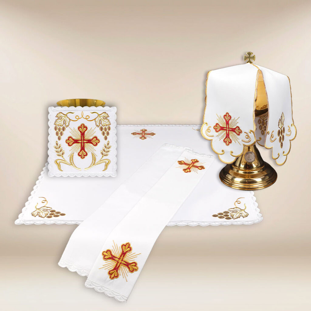 Ensemble de linge de calice Alfa et Omega