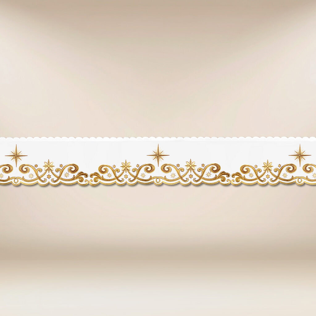 Dentelle brodée de Noël