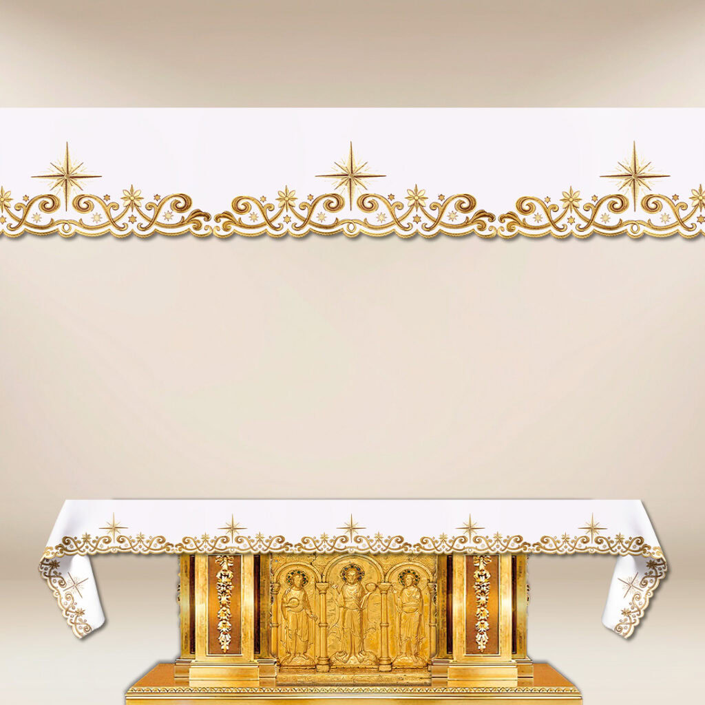Nappe brodée de Noël