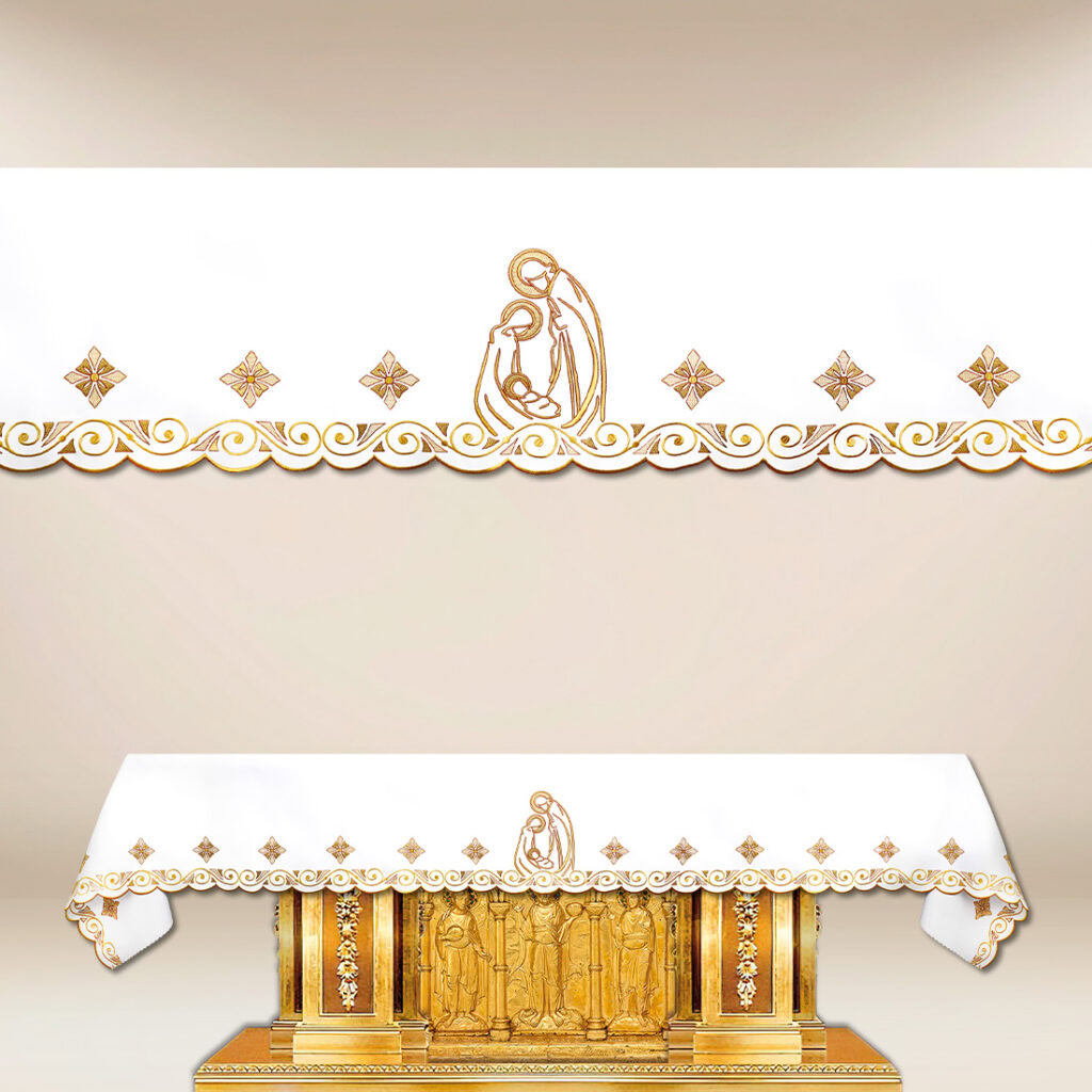 Nappe brodée de Noël
