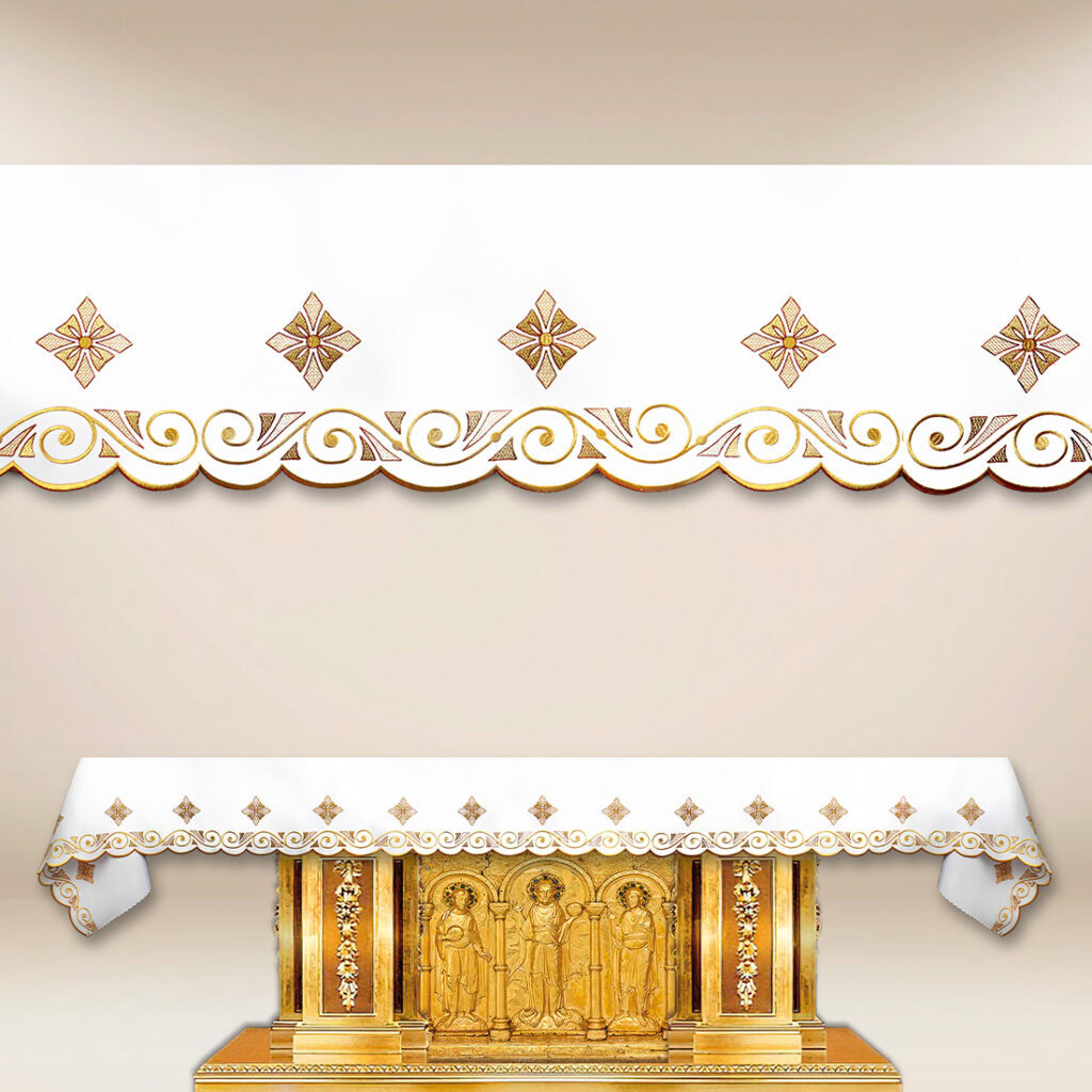 Nappe brodée de Noël