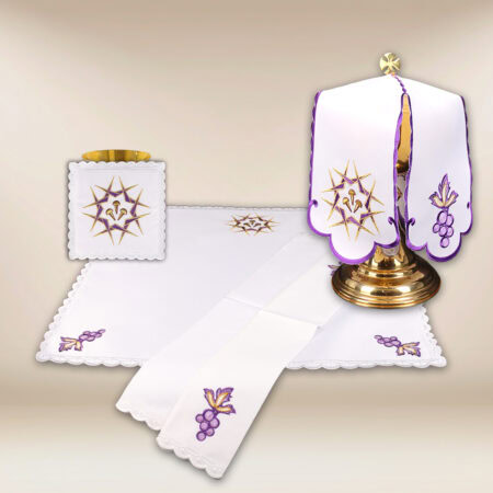 Ensemble de linge de calice de Carême
