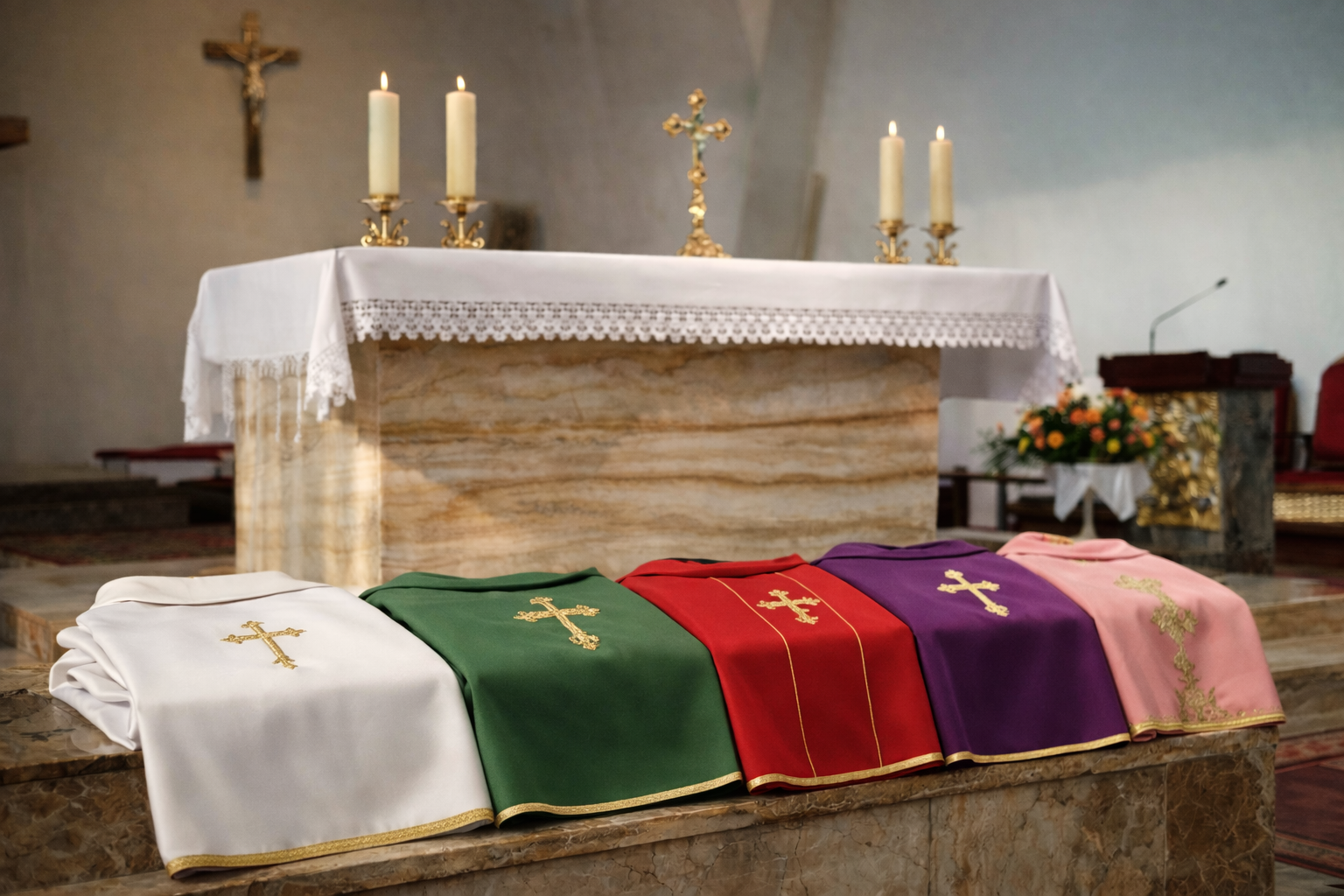 La chasuble au fil de l’année liturgique – la signification des couleurs et la symbolique des ornements ⭐
