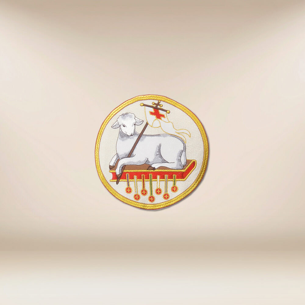 Application brodée Agneau de Dieu