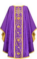 chasuble brodée pour les célébrations liturgiques – modèle classique
