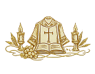 symbole liturgique, objet liturgique, ornement sacré