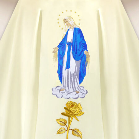 Chasuble brodée Mère de Dieu Immaculée