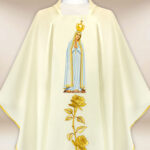 Chasuble brodée Notre-Dame de Fatima