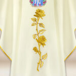 Chasuble brodée Madonna Di Lourdes