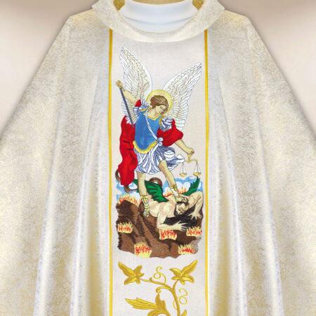 Chasuble brodée Saint Michel Archange
