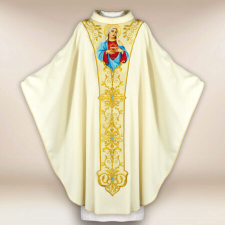 Chasuble brodée Cœur de Marie