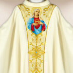 Chasuble brodée Cœur de Marie
