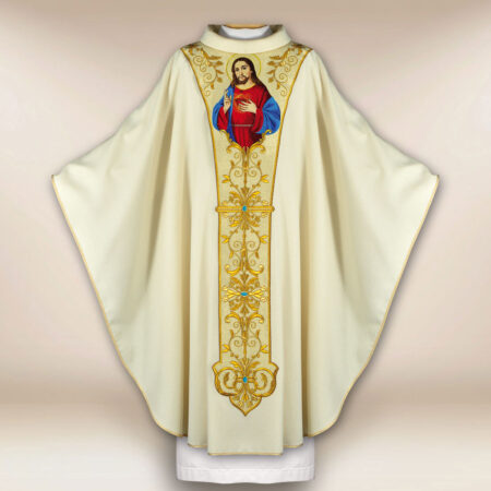 Chasuble brodée Cœur de Jésus