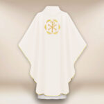 Chasuble brodée PX écru