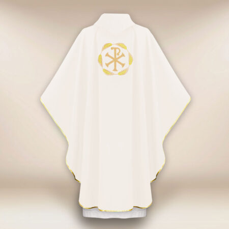Chasuble brodée PX écru