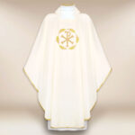 Chasuble brodée PX écru