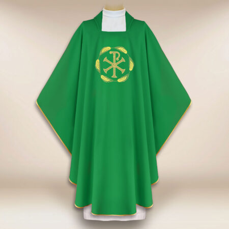 Chasuble brodée PX verte
