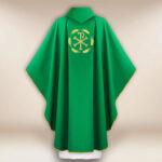 Chasuble brodée PX verte
