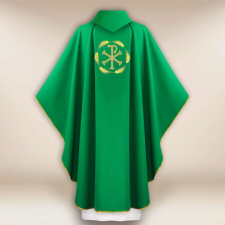 Chasuble brodée PX verte