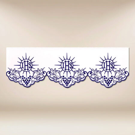 Dentelle brodée violette