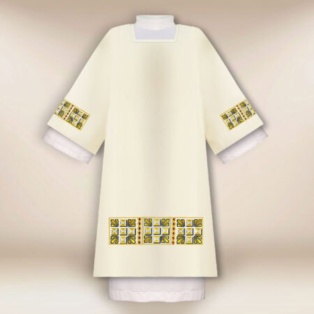 Dalmatique brodée liturgique pour diacre