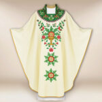 Chasuble brodée góralski avec grand brodé