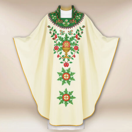 Chasuble brodée góralski avec grand brodé