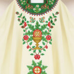 Chasuble brodée góralski avec grand brodé