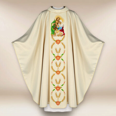 Chasuble avec ceinture brodée pour Noël