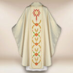Chasuble avec ceinture brodée pour Noël