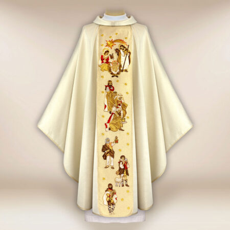 Chasuble brodée pour Noël
