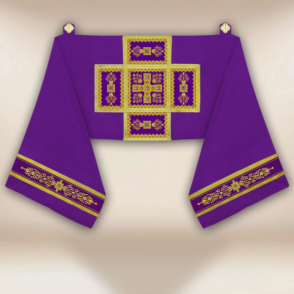 Voile huméral avec broderie de croix
