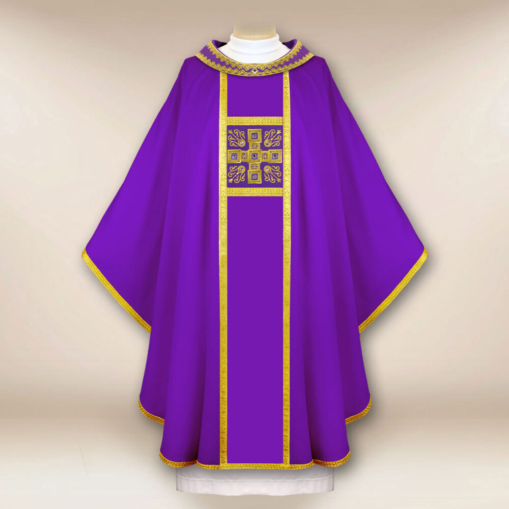 Chasuble liturgique brodée