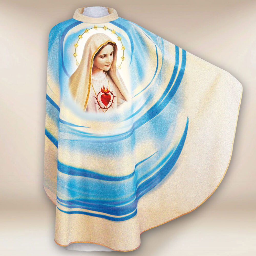 Chasuble avec l'image de Notre-Dame de Fatima
