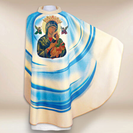 Chasuble avec l'image de Notre-Dame du Perpétuel Secours