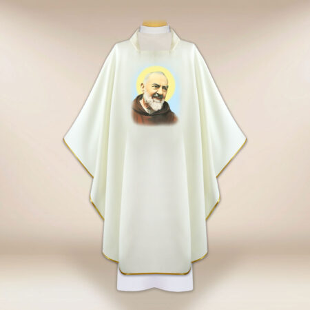 Chasuble avec image de Saint Padre Pio