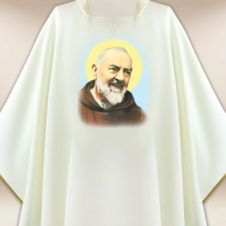 Chasuble avec image de Saint Padre Pio
