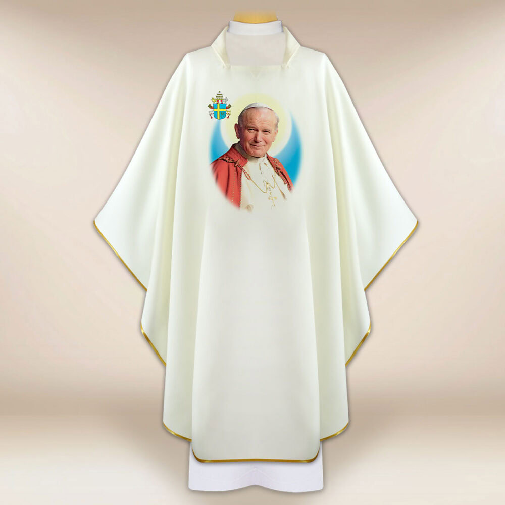 Chasuble avec l'image de Saint Jean-Paul II