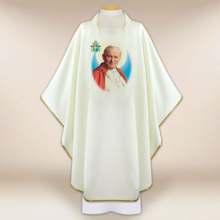 Chasuble avec l'image de Saint Jean-Paul II