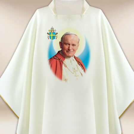 Chasuble avec l'image de Saint Jean-Paul II