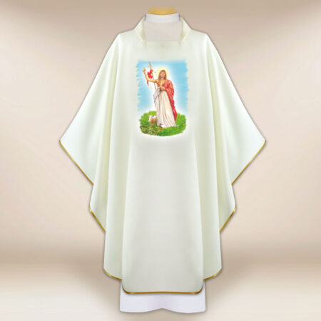 Chasuble avec l'image Jésus Ressuscité