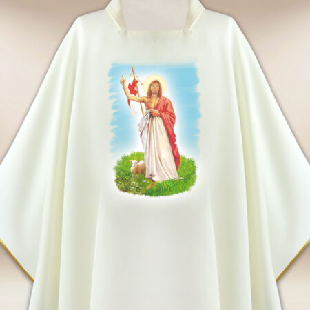 Chasuble avec l'image Jésus Ressuscité