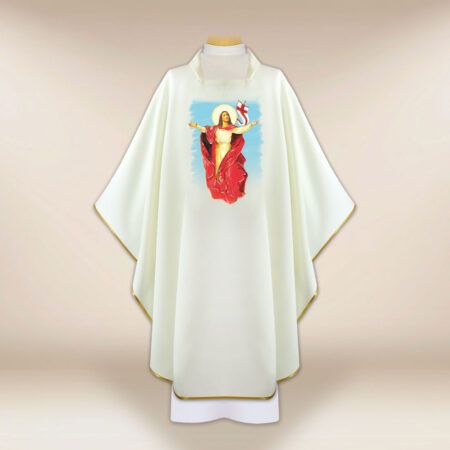 Chasuble avec l'image Jésus Ressuscité