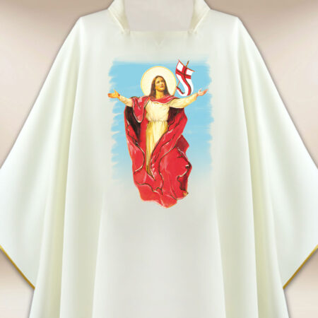 Chasuble avec l'image Jésus Ressuscité