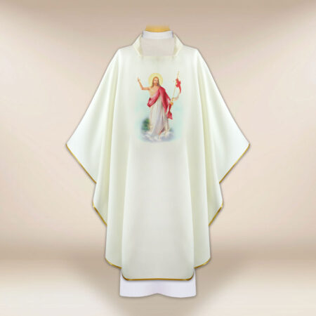 Chasuble avec l'image Jésus Ressuscité