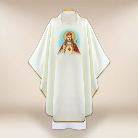 Chasuble avec image Christ Roi
